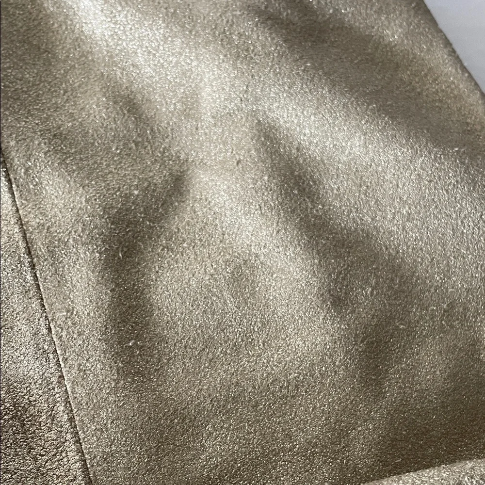 Cynthia‎ Rowley Metallic Gold Tote with Black Handles